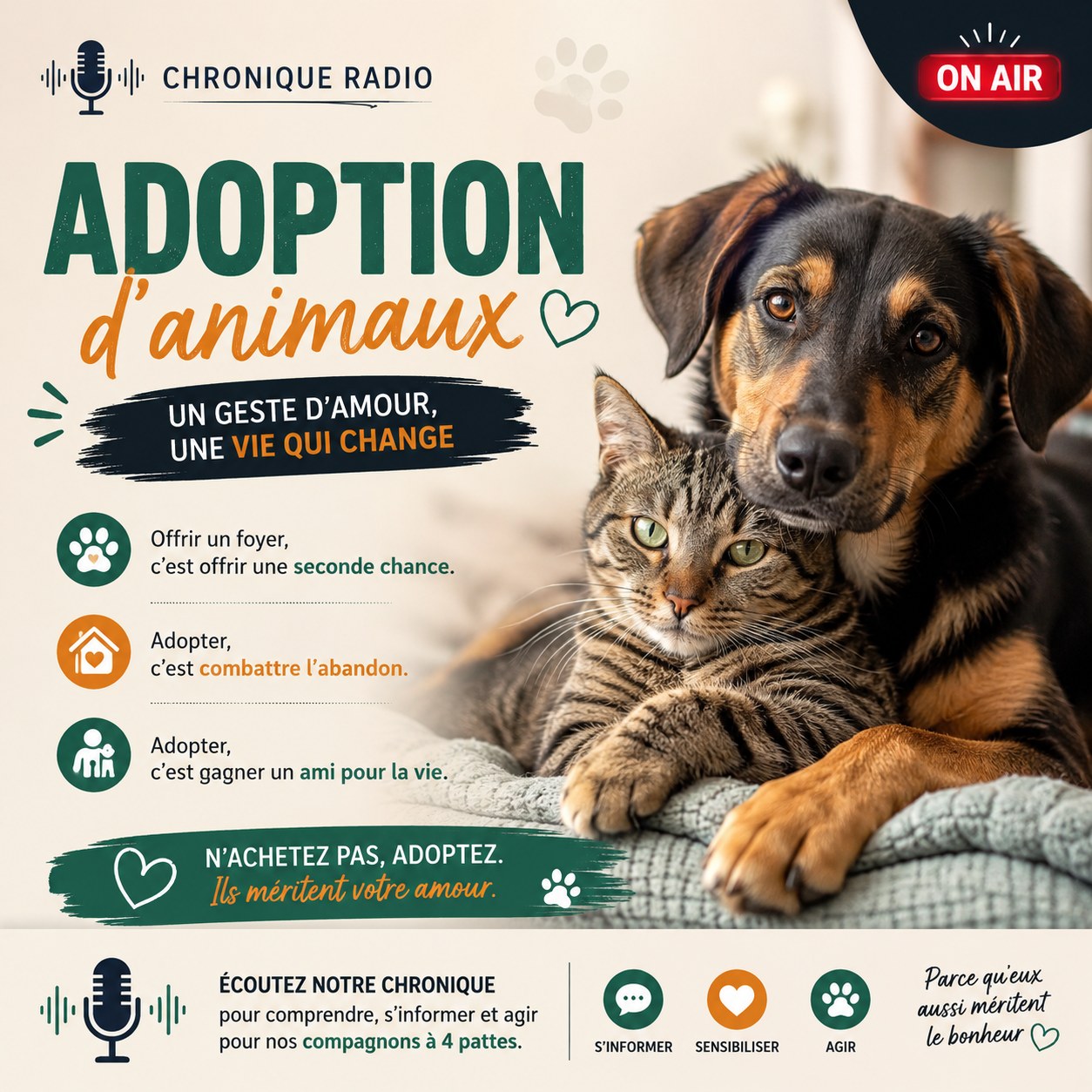 Adoption: Quechua, un chat sociable en quête d'un foyer aimant